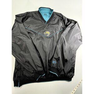 Vintage NFL Jacksonville Jaguars Mens Pullover 2XL Teal  Black Reversible Jacket